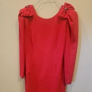 VINTAGE LISA MICHAELS WOMEN'S RED PETITE DRESS
